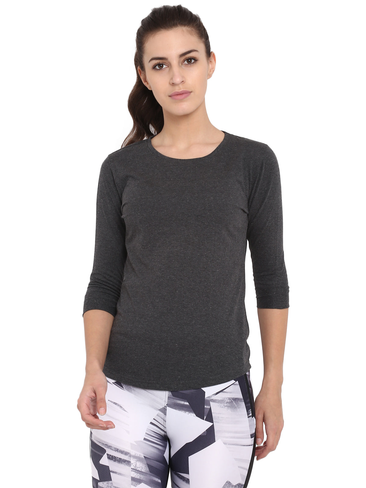 Appulse Women's 3/4th sleeve Round Neck T-Shirt | Women | Premium Cotton | Activewear | Athleisure