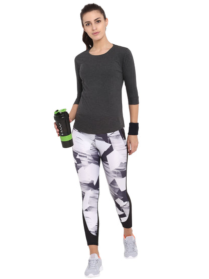 Appulse Women's 3/4th sleeve Round Neck T-Shirt | Women | Premium Cotton | Activewear | Athleisure
