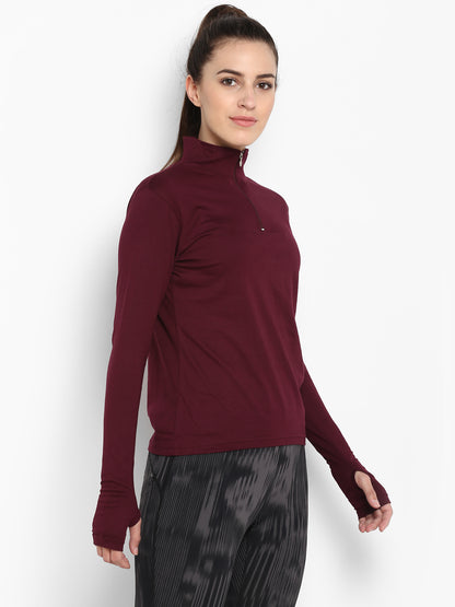Appulse Women's Hi Neck Long Sleeve Thumb Hole T-Shirt | Women | Premium Cotton | Activewear | Athleisure
