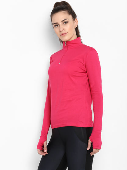 Appulse Women's Hi Neck Long Sleeve Thumb Hole T-Shirt | Women | Premium Cotton | Activewear | Athleisure