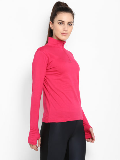 Appulse Women's Hi Neck Long Sleeve Thumb Hole T-Shirt | Women | Premium Cotton | Activewear | Athleisure