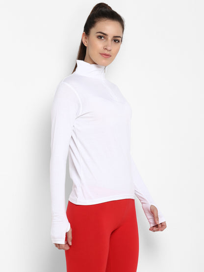 Appulse Women's Hi Neck Long Sleeve Thumb Hole T-Shirt | Women | Premium Cotton | Activewear | Athleisure