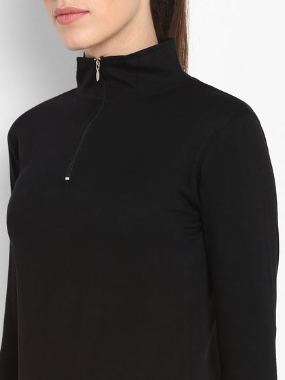 Appulse Women's Hi Neck Long Sleeve Thumb Hole T-Shirt | Women | Premium Cotton | Activewear | Athleisure