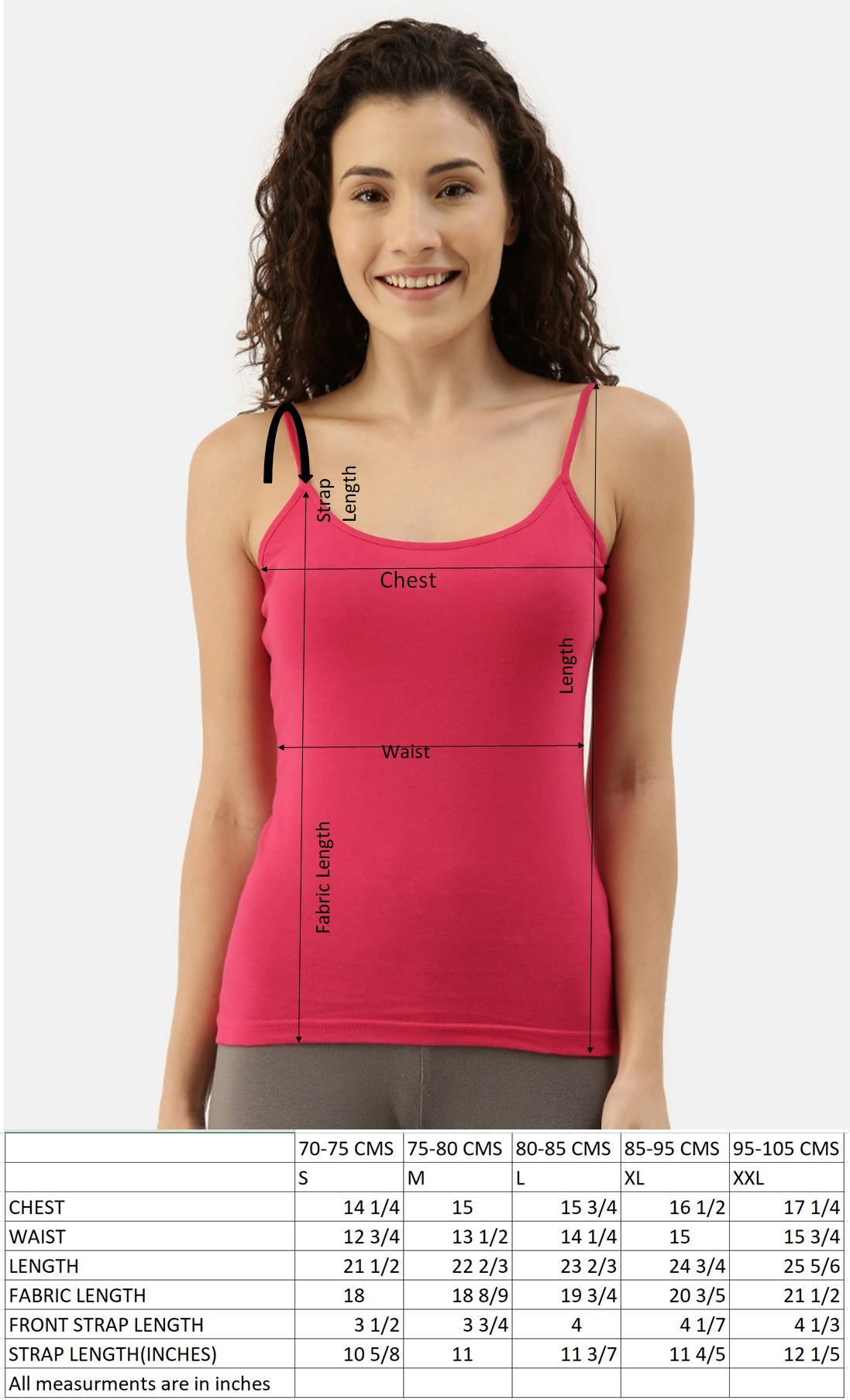Appulse women's camisole(Pack of 1) | Premium Cotton | Activewear | Athleisure